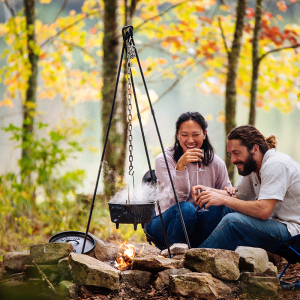 Adjustable Camp Tripod. 2 Pack