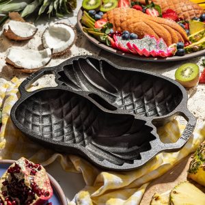 Seasoned Cast Iron Pineapple Pan