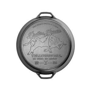 Yellowstone? 17 Inch Seasoned Cast Iron So Wild. So Angry Dual Handle Pan