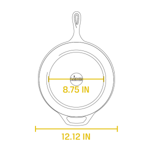 Cast Iron Covered Deep Skillet