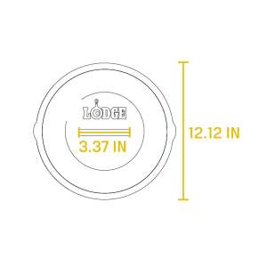 Cast Iron Covered Deep Skillet