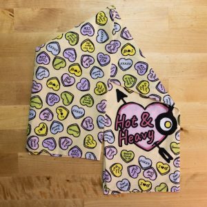 Conversation Heart Dish Towel
