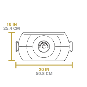 Blacklock Lightweight Cast Iron Double Burner Griddle
