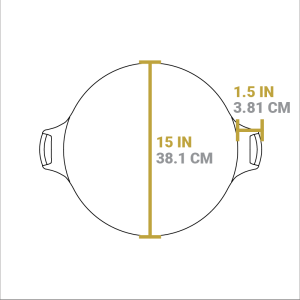 15 Inch Seasoned Cast Iron Pizza Pan