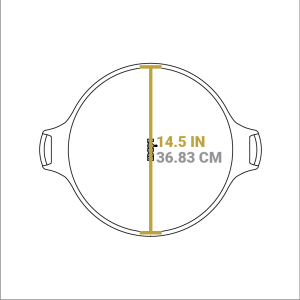 15 Inch Seasoned Cast Iron Pizza Pan