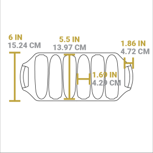 Seasoned Cast Iron Cornstick Pan