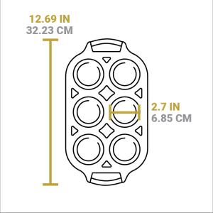 Seasoned Cast Iron Muffin Pan
