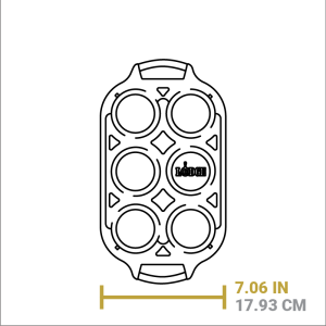 Seasoned Cast Iron Muffin Pan