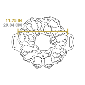 Seasoned Cast Iron Holiday Wreath Pan