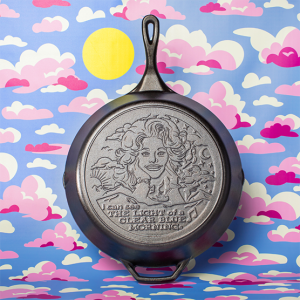 13.25 Inch Light of a Clear Blue Morning Dolly Parton Skillet