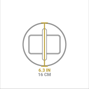 6.25 Inch Seasoned Cast Iron Burger Press