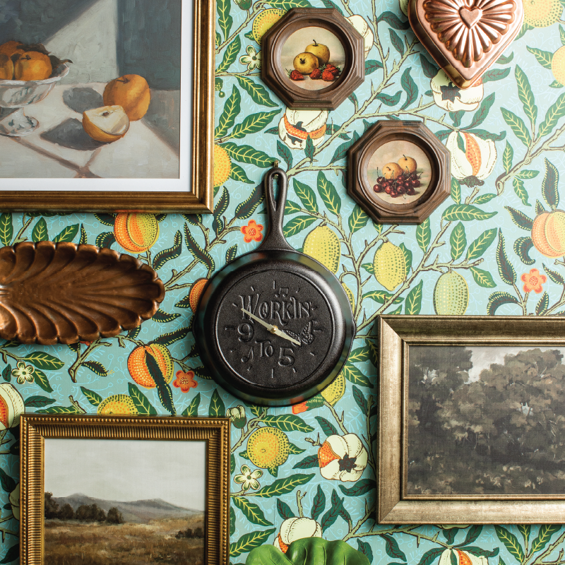 Dolly Parton 9 to 5 Skillet Clock