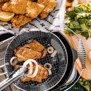 Seasoned Cast Iron Dutch Oven Frying Set