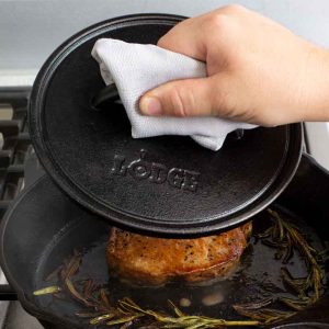 Yellowstone? 8 Inch Round Seasoned Cast Iron Power Y Grill Press