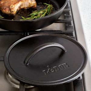 Seasoned Cast Iron Round Grill Press