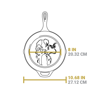 10.25 Inch I Will Always Love You Dolly Parton Skillet