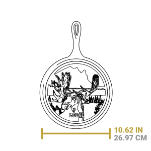 Wildlife Series? 10.5 Inch Cast Iron Moose Griddle?