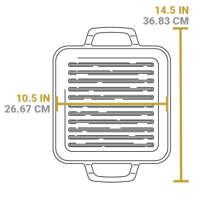 Chef Collection Square Grill Pan
