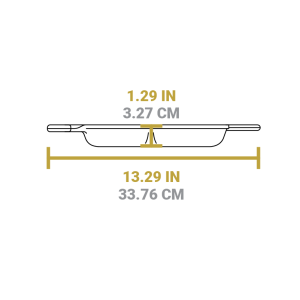 Seasoned Cast Iron Heart Skillet
