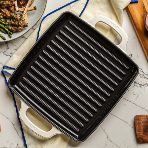 USA Enamel 11 Inch Enameled Cast Iron Grill Pan