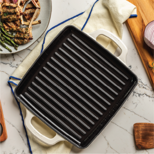 USA Enamel 11 Inch Enameled Cast Iron Grill Pan