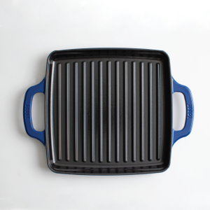 USA Enamel 11 Inch Enameled Cast Iron Grill Pan