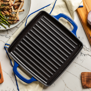 USA Enamel 11 Inch Enameled Cast Iron Grill Pan