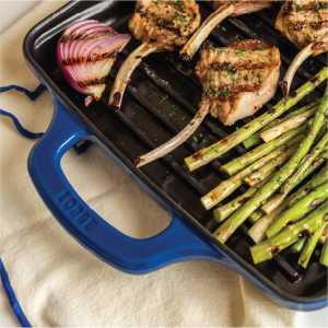 USA Enamel 11 Inch Enameled Cast Iron Grill Pan