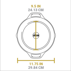 Dual Handle Cast Iron Grill Pan
