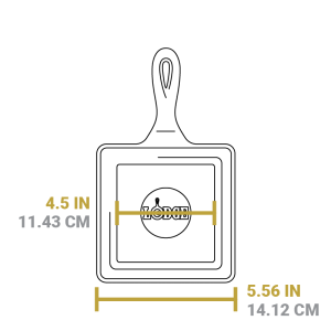 Square Cast Iron Classic Skillet