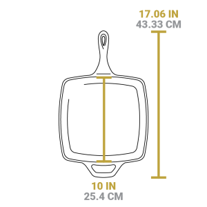 Square Cast Iron Classic Skillet