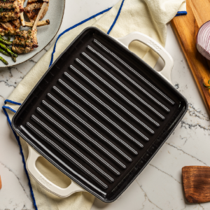 USA Enamel 11 Inch Enameled Cast Iron Grill Pan